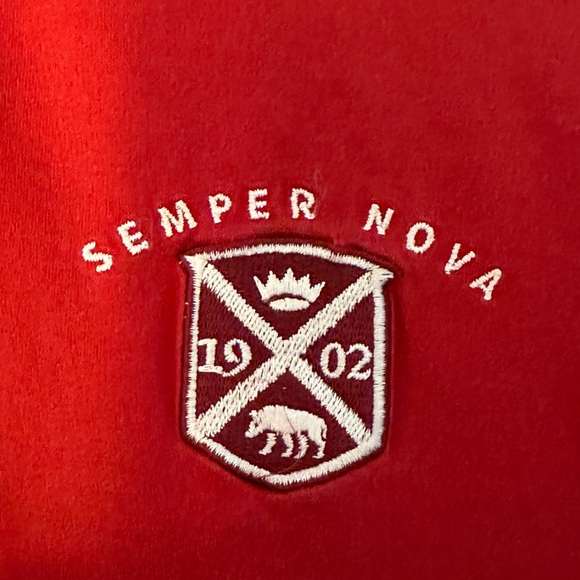St Andrews Golf Semper Nova The New Golf Club" Glen Muir 1891 Polo Sm Red - Picture 8 of 8